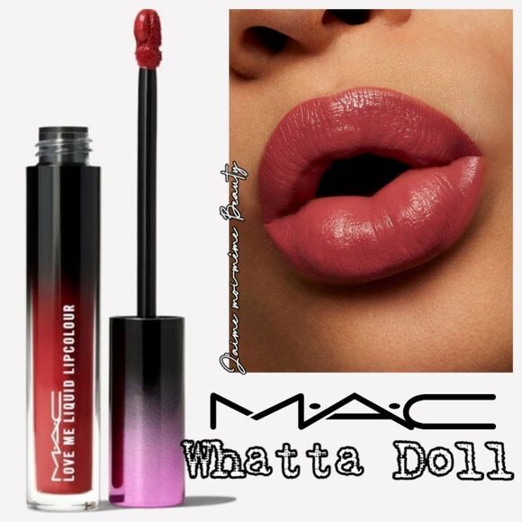 MAC Love Me Liquid Lipstick in Whatta Doll (Warm Rosewood) - Picture 9 of 14